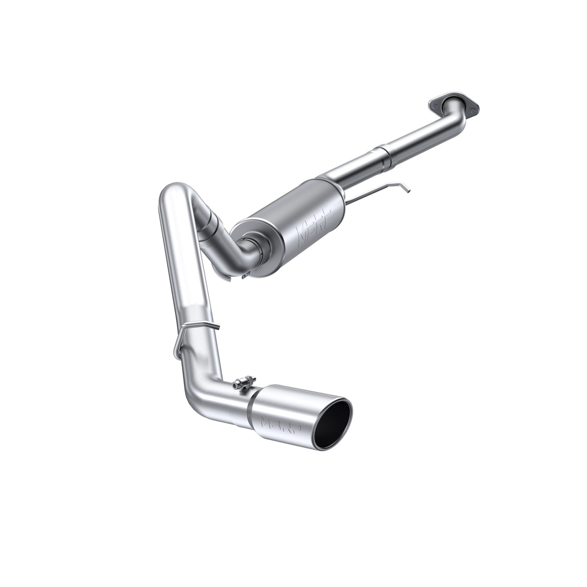MBRP 2003 2007 Chevrolet GMC 1500 Silverado Sierra 4.8 5.3L Ec CC-SB ( 07 Classic Only) Aluminized Steel 3 Cat Back Single Side | S5014AL