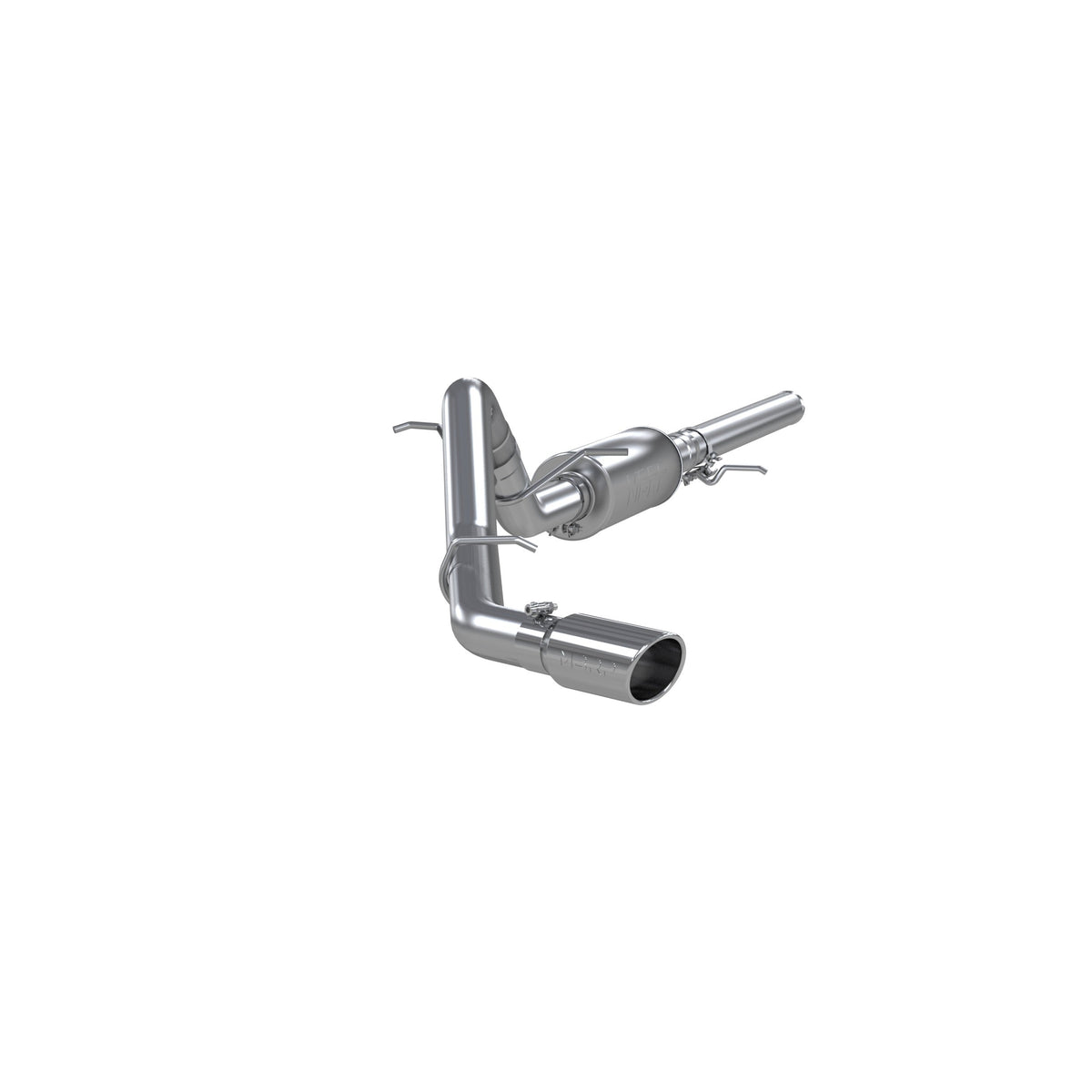 MBRP 2014 2018 Chevrolet GMC 1500 Silverado Sierra 4.3L V6 5.3L V8 - One-piece driveshaft only Aluminized Steel 3 Cat Back Single Side Exit | S5080AL