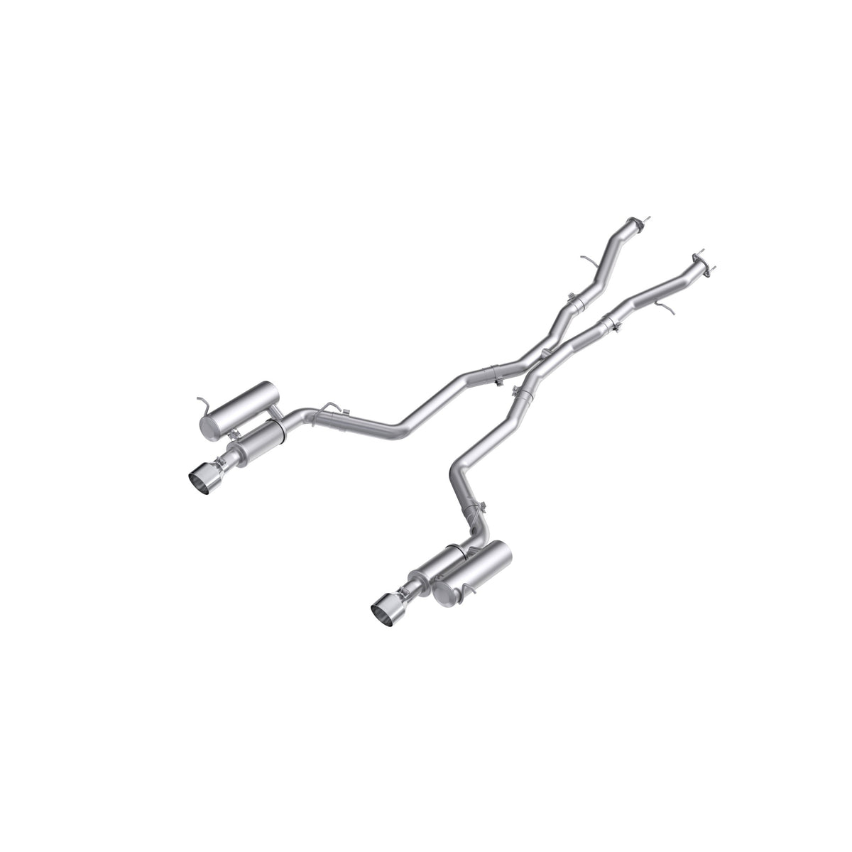 MBRP 2011 2026 Dodge Durango 5.7L Aluminized Steel 3 Cat-Back Dual Split Rear Street Profile | S5107AL