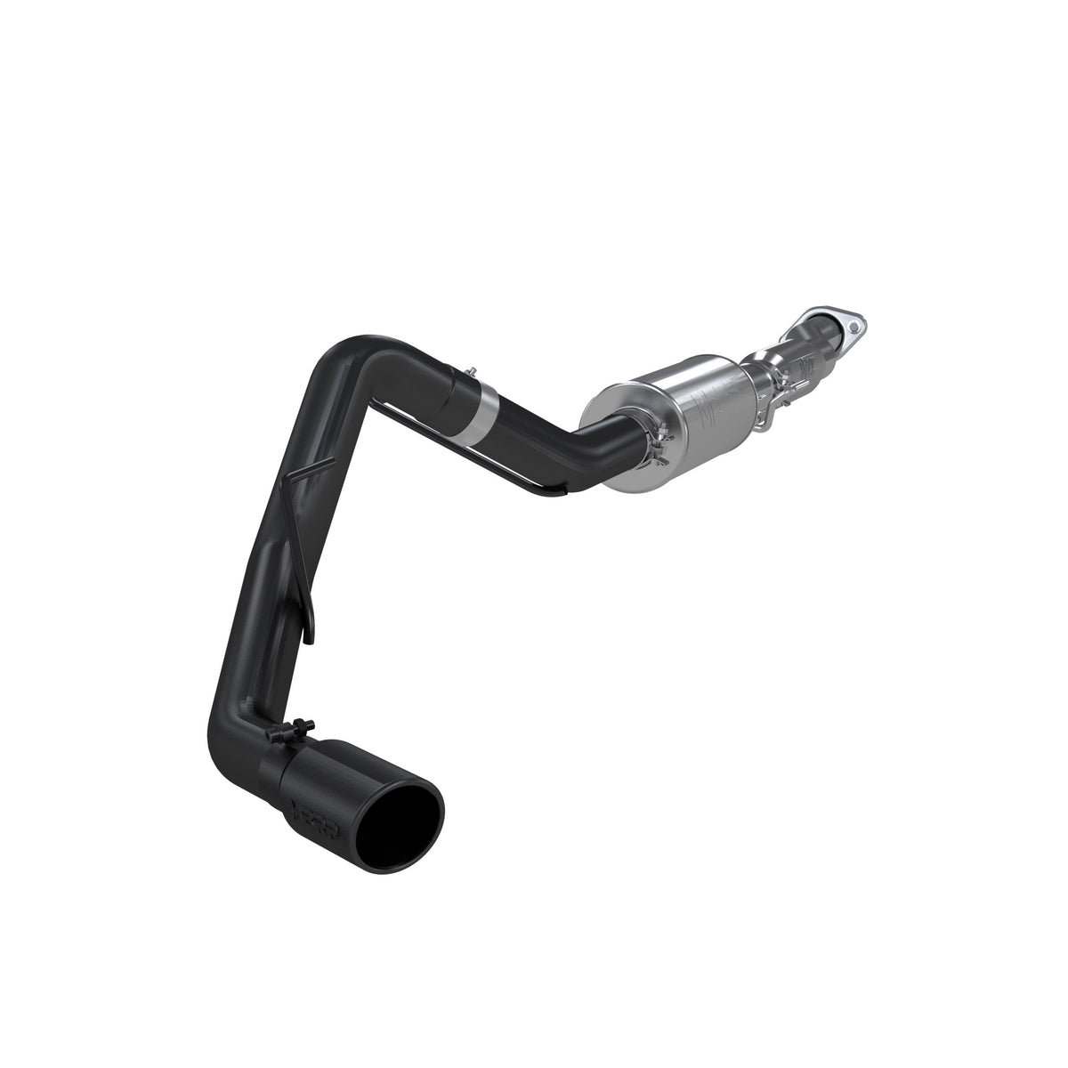 MBRP 2011 2014 Ford F-150 5.0L RC-LB; Ec CC-6.5 5.5 box Black-Coated Aluminized Steel 3 Cat Back Single Side | S5230BLK