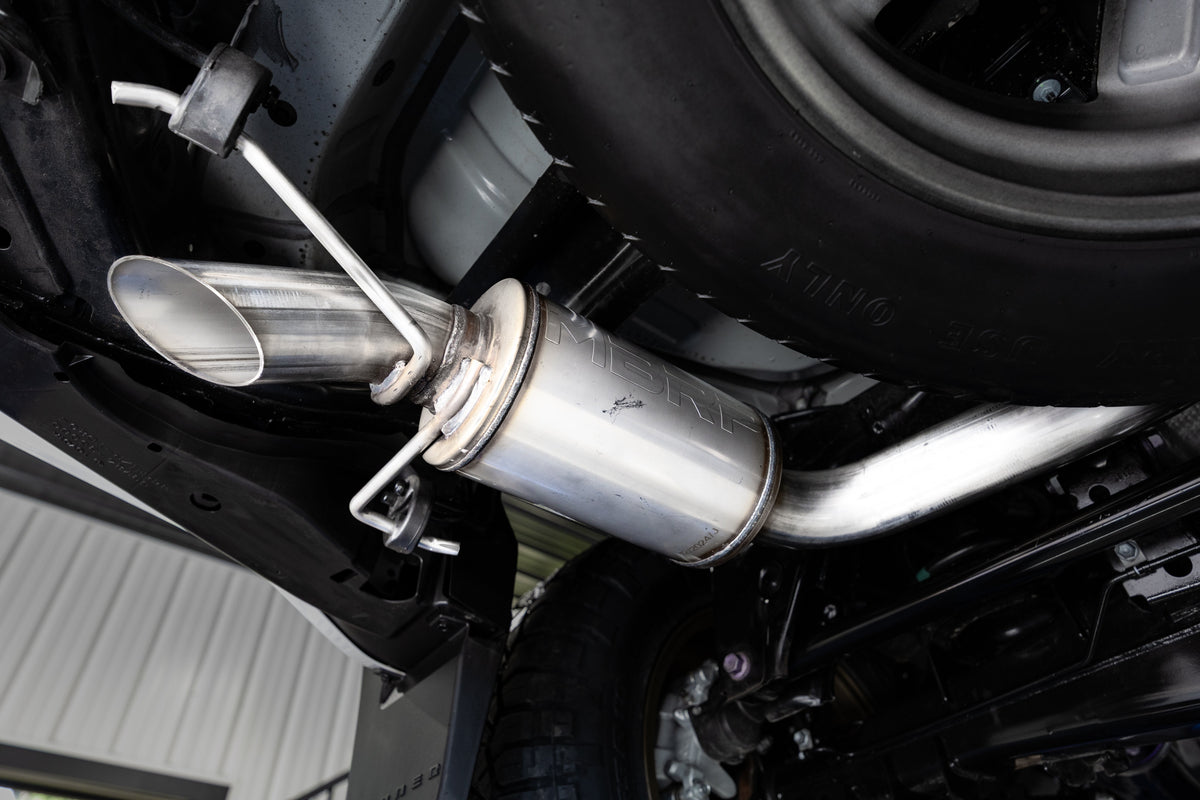 MBRP 2025 2026 Toyota 4Runner 2.4L Aluminized Steel Overland 3 Cat-Back Single Rear High-Clearance Turn Down | S5344AL