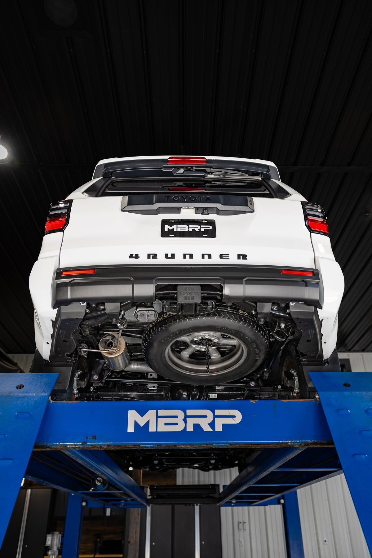 MBRP 2025 2026 Toyota 4Runner 2.4L Aluminized Steel Overland 3 Cat-Back Single Rear High-Clearance Turn Down | S5344AL