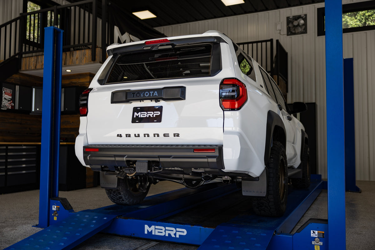 MBRP 2025 2026 Toyota 4Runner 2.4L Aluminized Steel Overland 3 Cat-Back Single Rear High-Clearance Turn Down | S5344AL