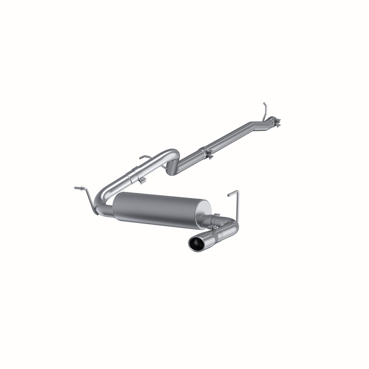 MBRP 2012 2018 Jeep Wrangler Rubicon (JK) 3.6L 2dr 4dr Aluminized Steel 2.5 Cat Back Single Rear Exit | S5526AL