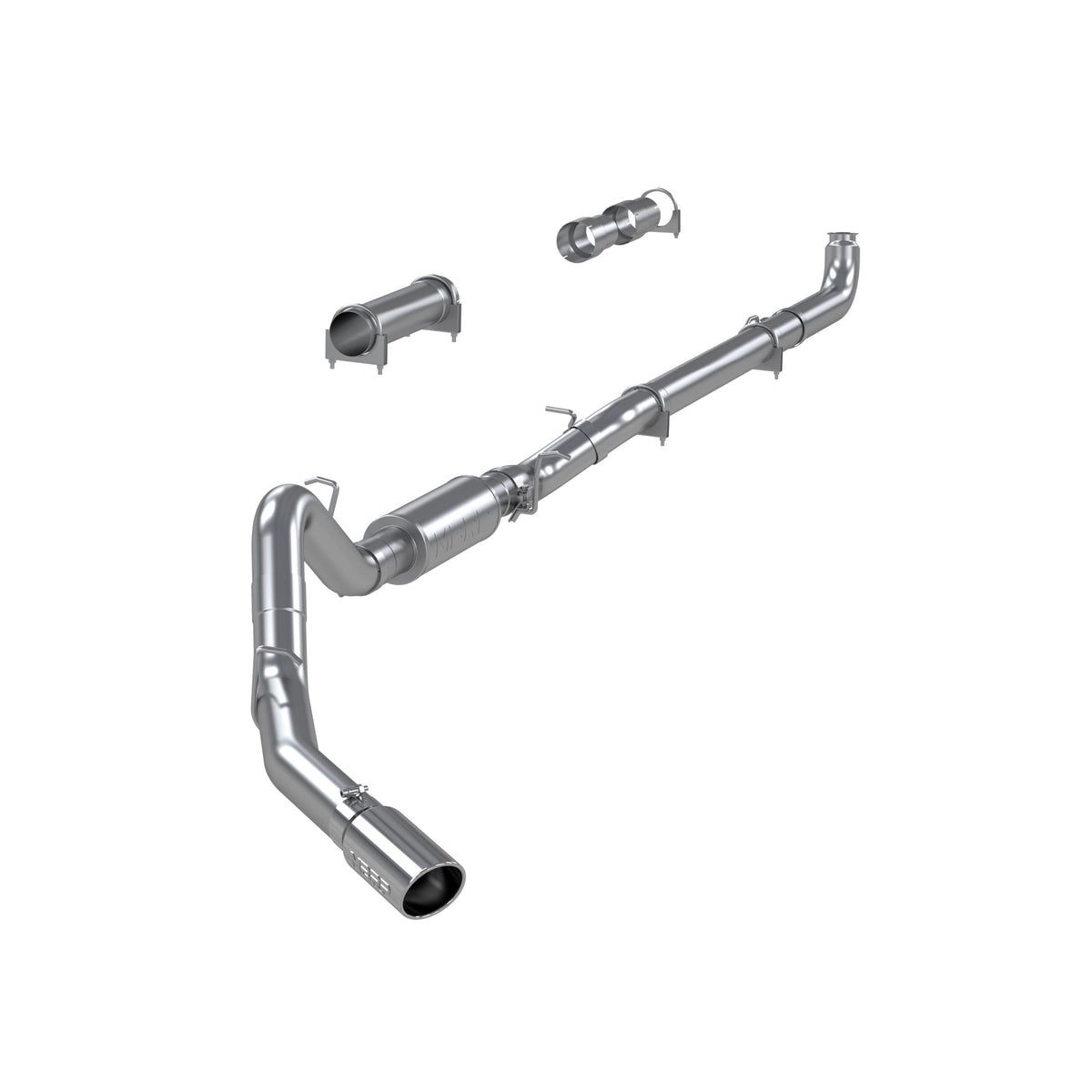 MBRP 2001 2007 Chevrolet GMC 2500 3500 Duramax EC CC Aluminized Steel 4 Cat Back Single Side S6004AL