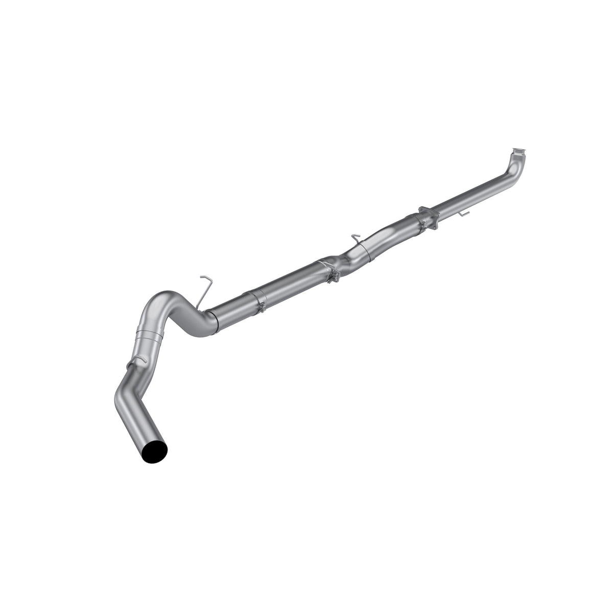 MBRP 2001 2004 Chevrolet GMC 2500 3500 6.6L Duramax EC CC Aluminized Steel 5 Downpipe-Back Single Side Exit - No Muffler S60210PLM