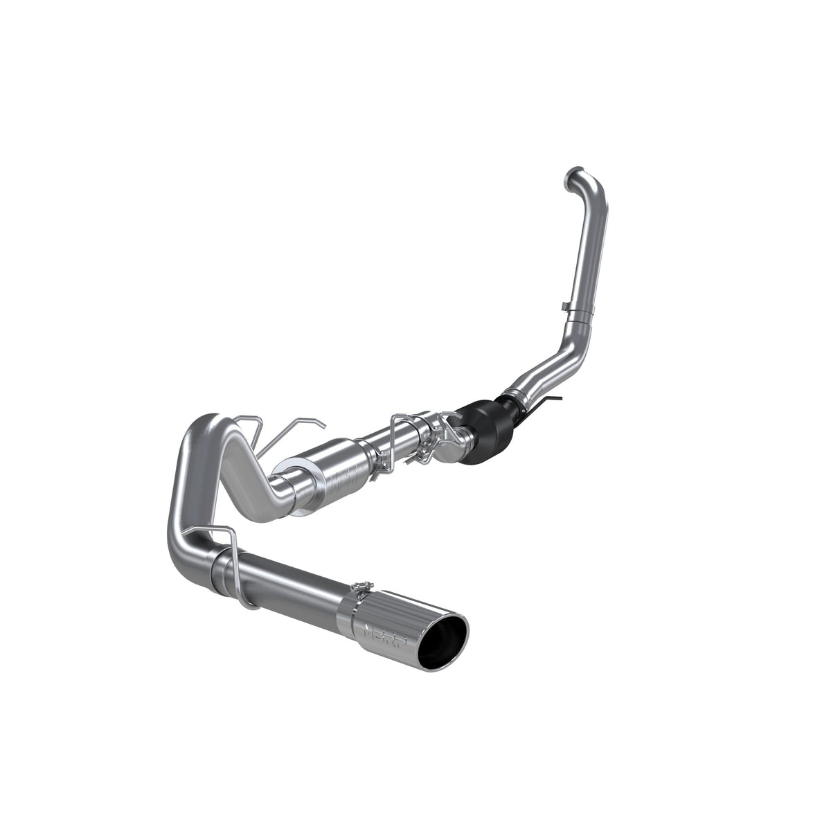 MBRP 2003 2007 Ford F-250 350 6.0L; EC CC T409 Stainless Steel 4 Turbo Back Single Side Exit (Retains Factory Cat) S6212409
