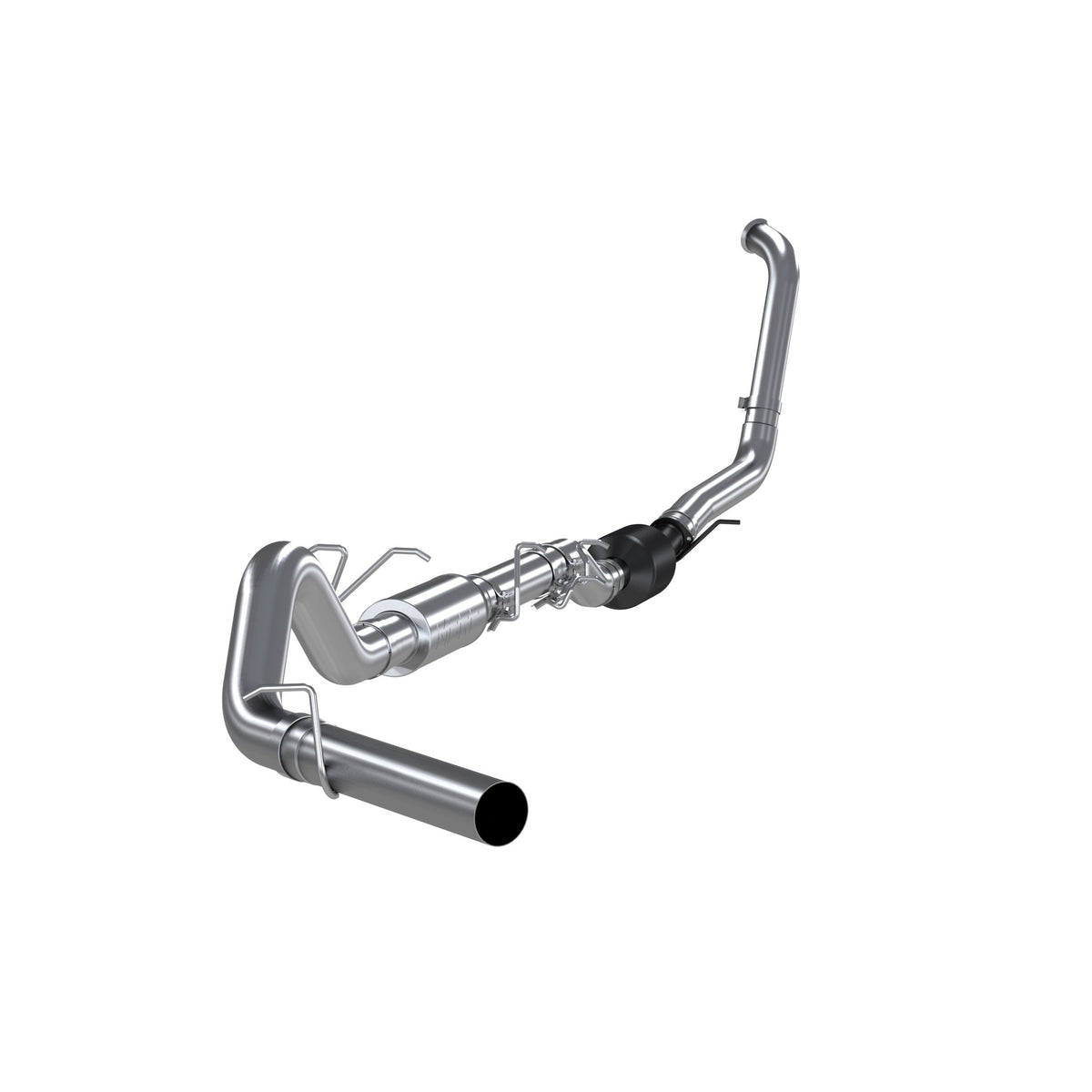 MBRP 2003 2007 Ford F-250 350 6.0L EC CC Aluminized Steel 4 Turbo Back Single Side Exit (Retains Factory Cat) S6212P
