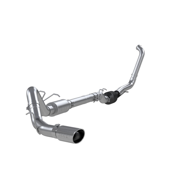 MBRP 2003 2007 Ford F-350 450 550 6.0L Cab  Chassis T409 Stainless Steel 4 Turbo Back Single Side Exit (Retains Factory or Approved Cat) S6240409