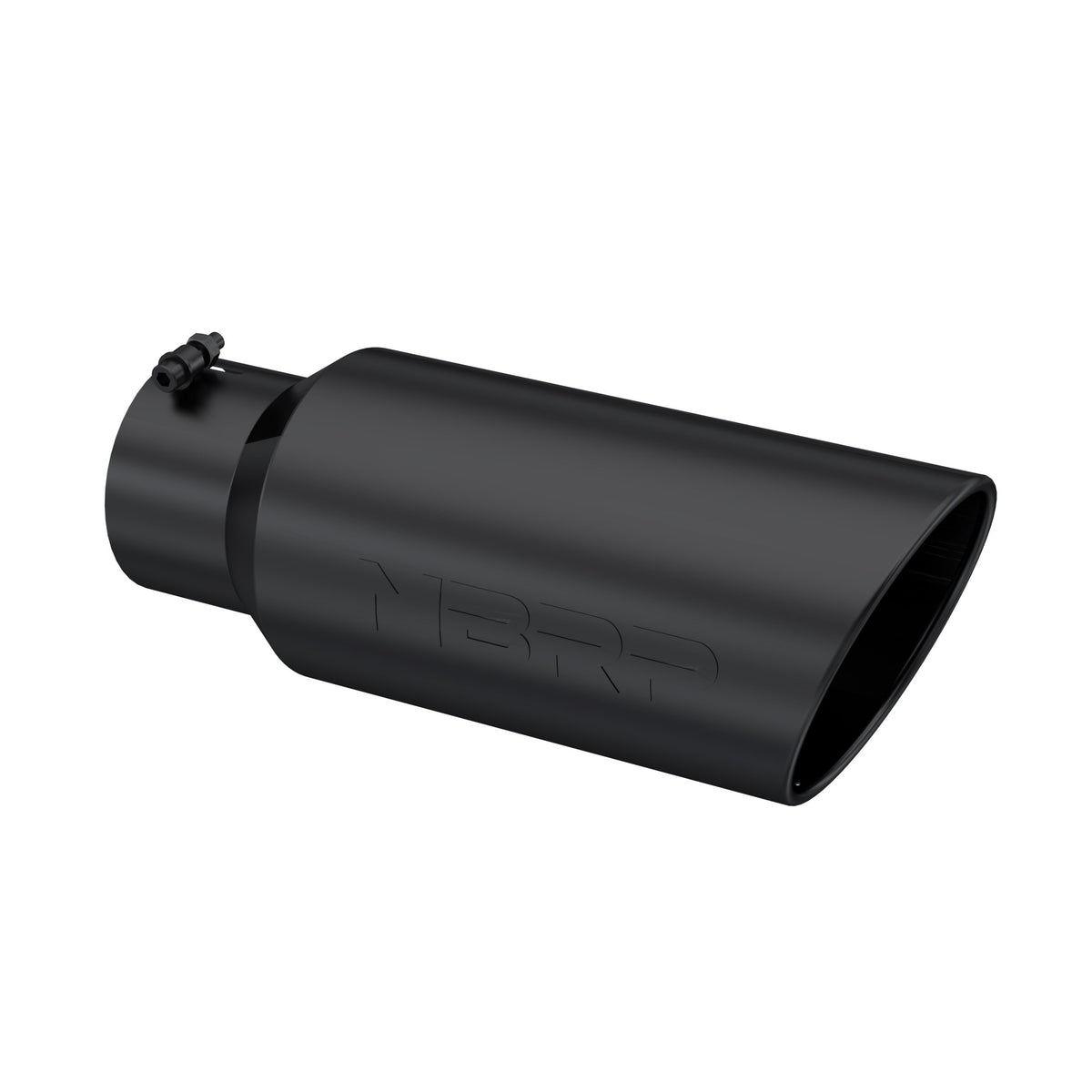 MBRP Black Coated Tip; 7 OD; Rolled End; 5 ID; 18 length T5127BLK