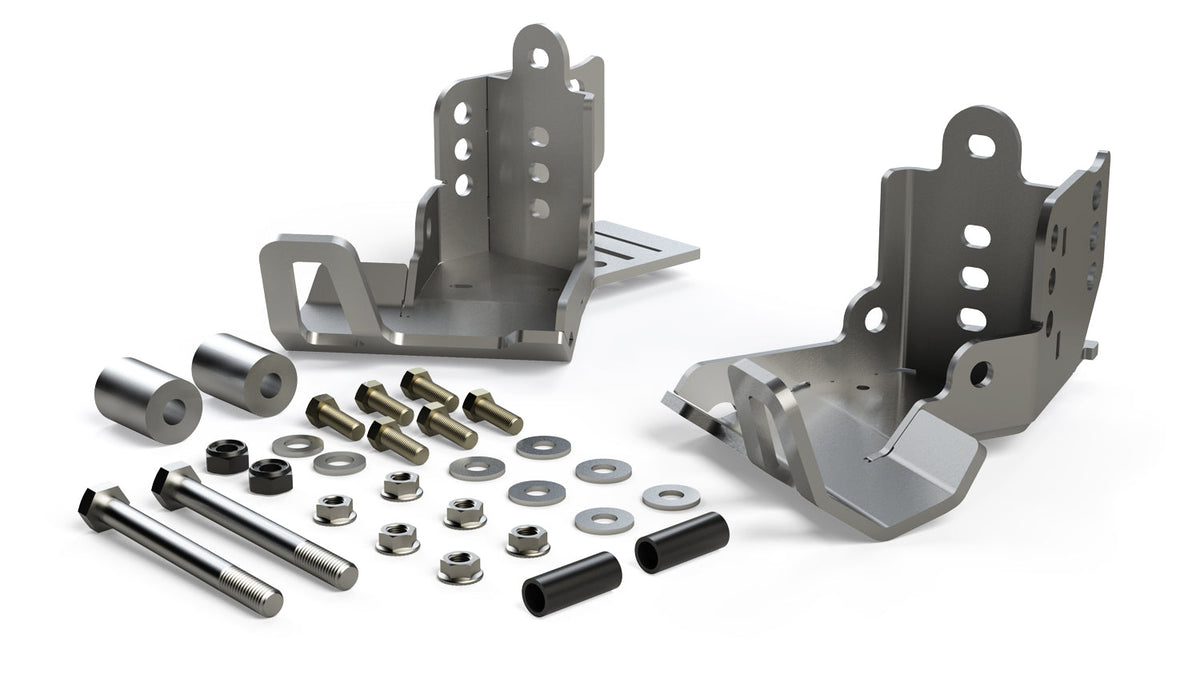 Teraflex JK Falcon HD Shock Skid Plate Kit - Rear | 36-07-01-300