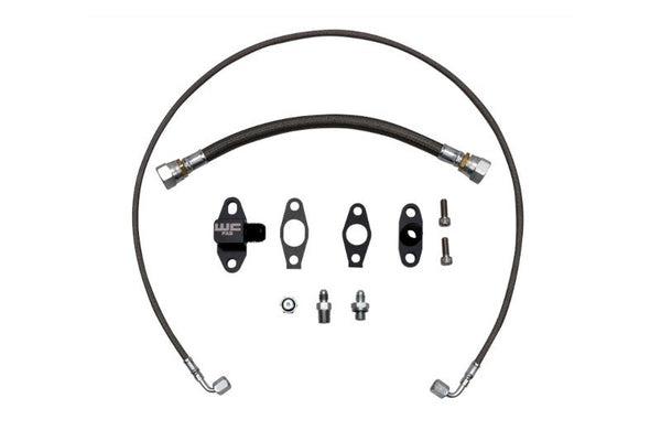 Wehrli Custom Fabrication Wehrli CUSAtom Oil Line Kit for S400 Single Turbo LB7 LLY LBZ LMM LML D-Max 100397