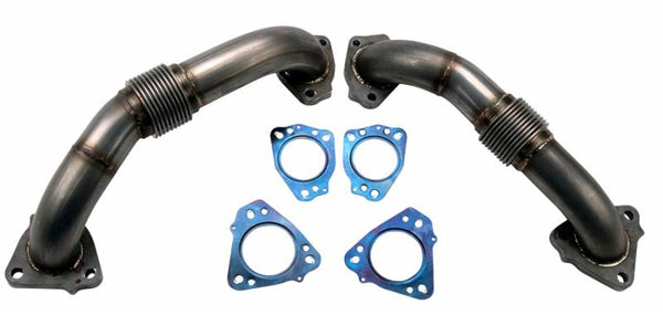 Wehrli Custom Fabrication Wehrli CUSAtom Up Pipe Kit w Gaskets 2in for 2017-2026 Duramax L5P Stainless 100624