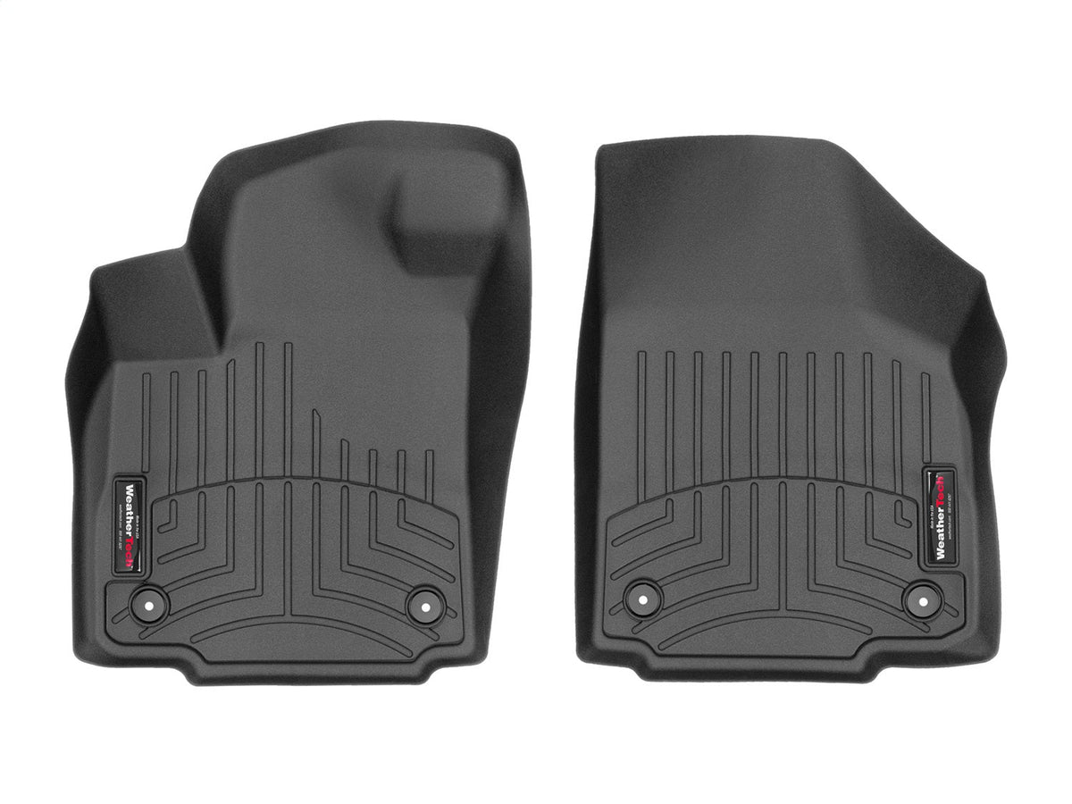 WeatherTech Black FrontFloorLinerforVinylFloors Fits -20-16 F-250 F-350 F-450 F-550 - | 449601V
