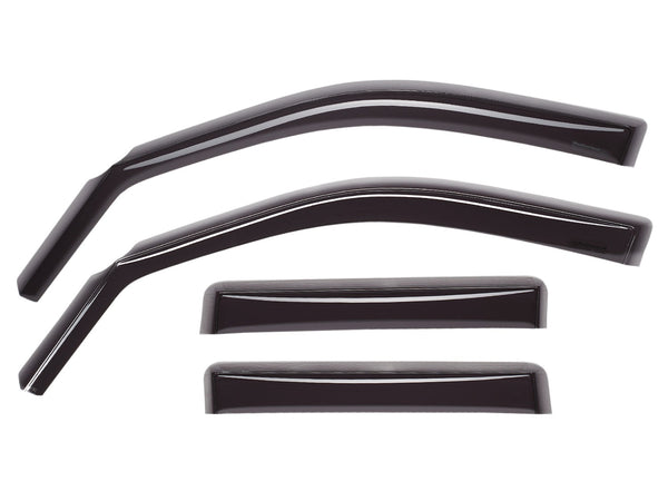 WeatherTech Dark Smoke FrontANDRear Side WFTdow Deflectors Toyota Tacoma 2016 + Double Cab | 82792
