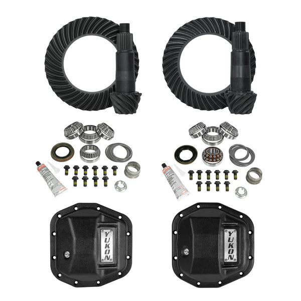 Yukon Gear and Axle Yukon Stage 2 Jeep JL JT Re-Gear Kit w Covers for Dana 44 4.88 Ratio 28 Spline YGK068stg2 | YGK068stg2