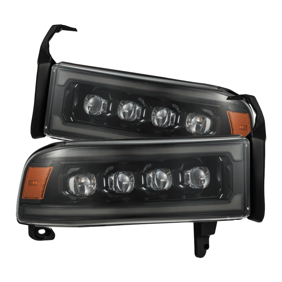 AlphaRex Alpha-Black NOVA-Series Headlights Fits 1994-02 Dodge Ram 880352