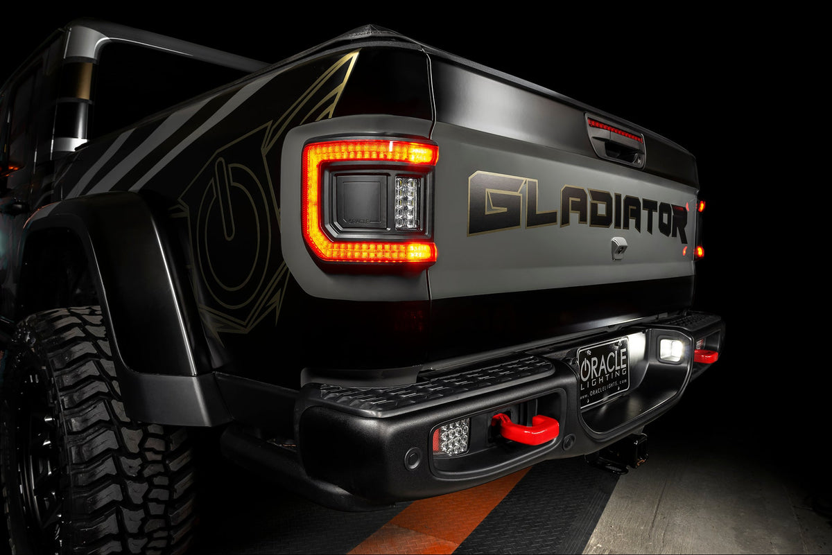 Oracle Lights LIGHTING FLUSH MOUNT LED TAIL LIGHTS FOR JEEP GLADIATOR JT - TINTED 5882-504-T