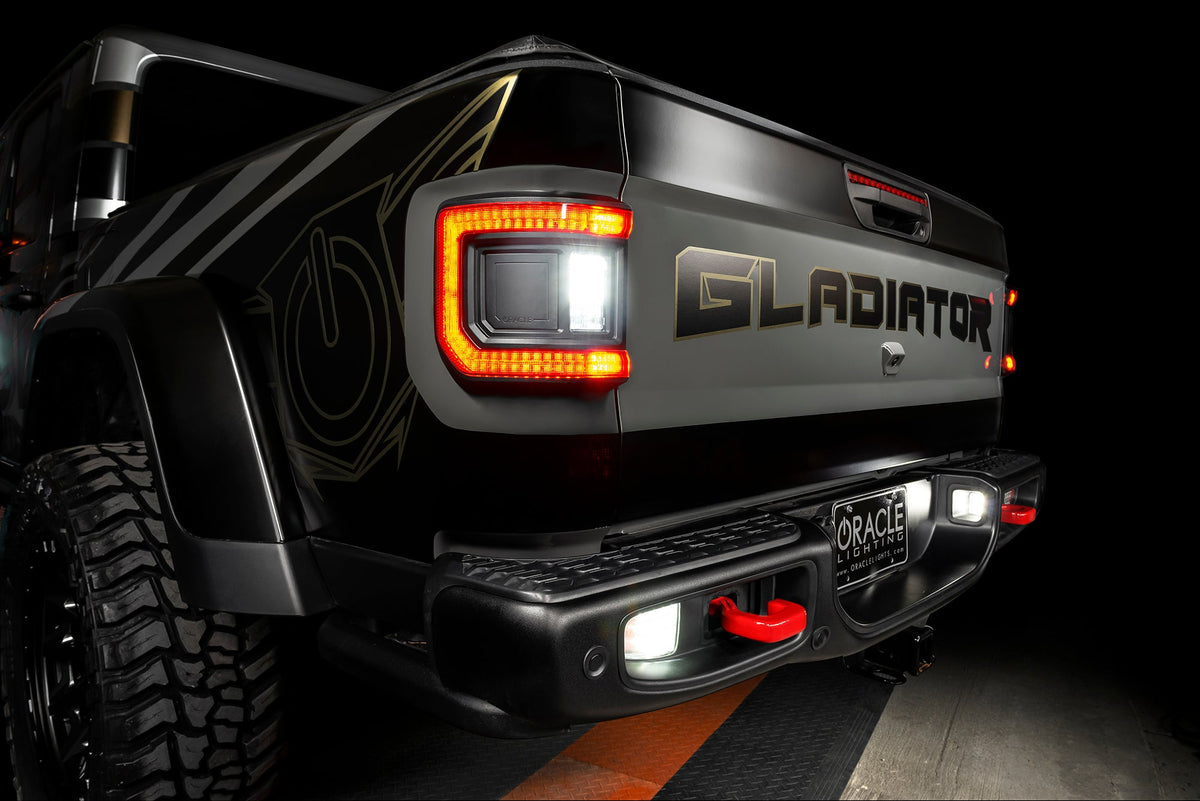 Oracle Lights LIGHTING FLUSH MOUNT LED TAIL LIGHTS FOR JEEP GLADIATOR JT - TINTED 5882-504-T