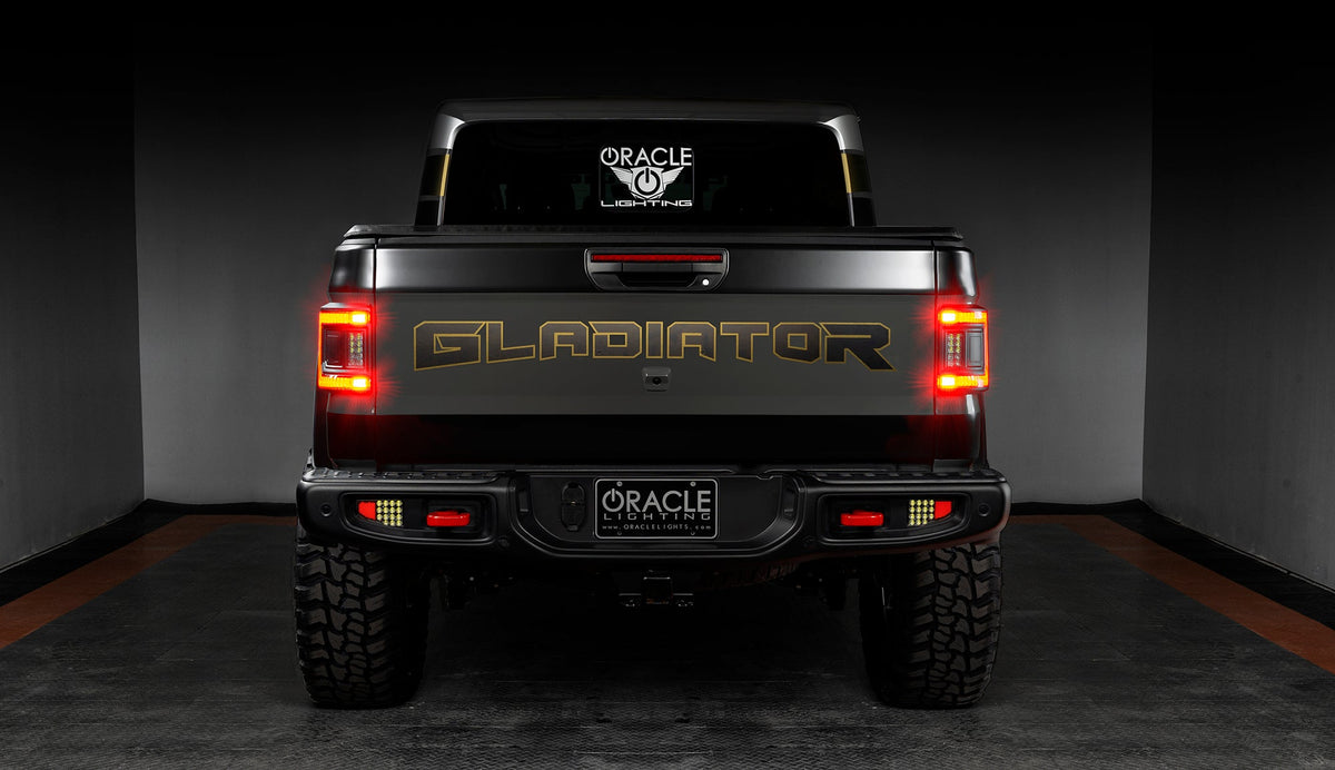 Oracle Lights LIGHTING FLUSH MOUNT LED TAIL LIGHTS FOR JEEP GLADIATOR JT - TINTED 5882-504-T