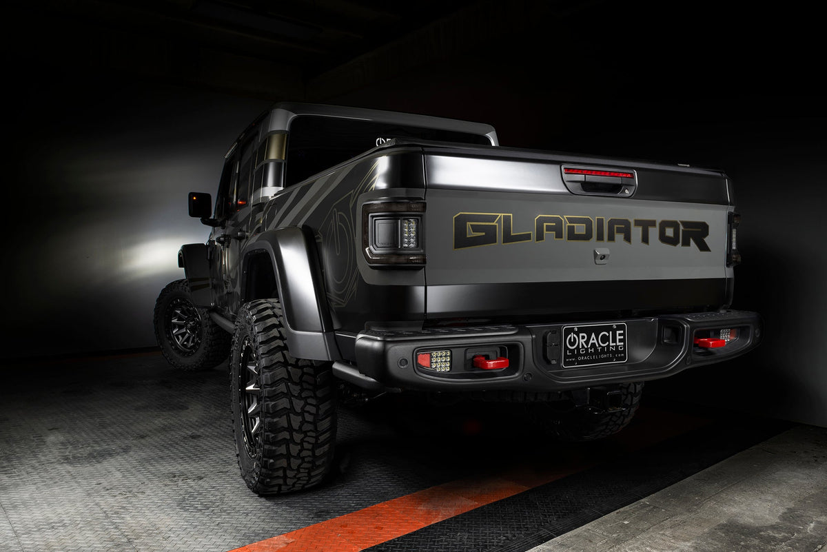 Oracle Lights LIGHTING FLUSH MOUNT LED TAIL LIGHTS FOR JEEP GLADIATOR JT - TINTED 5882-504-T