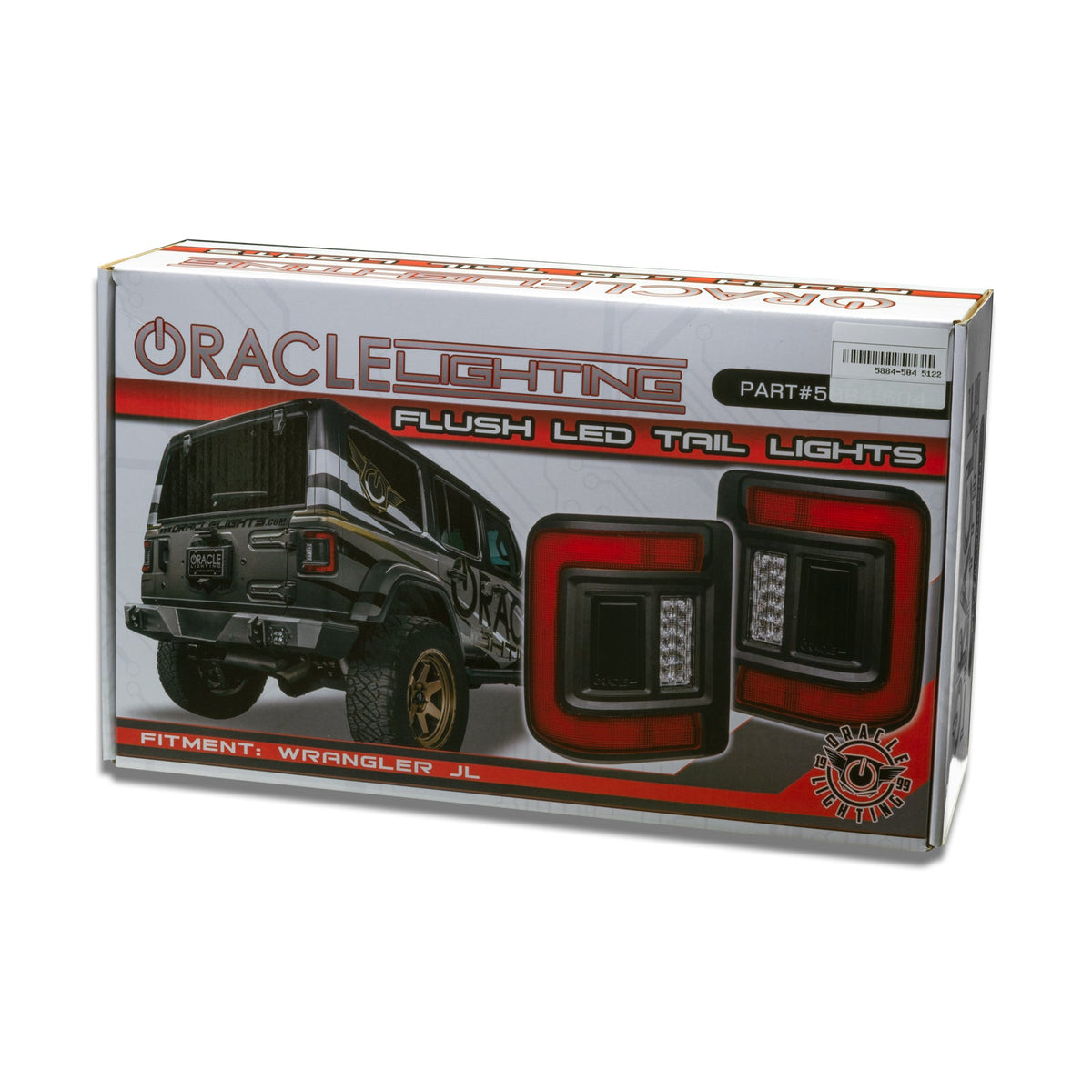 Oracle Lights LIGHTING FLUSH MOUNT LED TAIL LIGHTS FOR JEEP WRANGLER JL - TINTED 5884-504-T